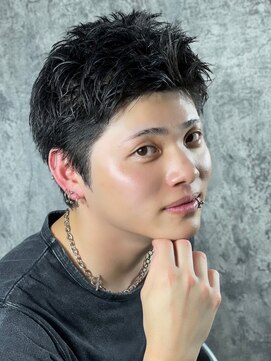 プレミアムバーバー 目黒店(PREMIUM BARBER produce by HIRO GINZA) ツーブロックスパイキーショート