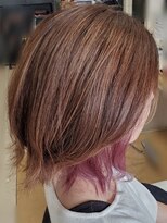 ヘアークリアー 春日部 大人可愛いインナーカラー ピンクパープル/春日部/30代40代50代