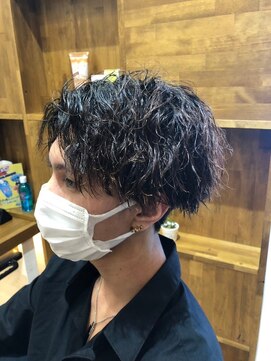 オレンジポップ 妙典店(ORANGE POP) ベリーショート/ダークアッシュ/ニュアンスパーマ/韓国マッシュ