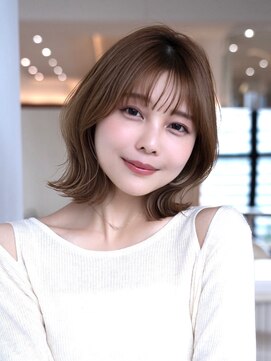 イルハバナ 渋谷(ill HAVANA) くびれミディ　前髪　イメチェン　ひし形　20代30代　外ハネ