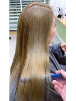 オリビアヘアー(OLIVIA HAIR) 髪質改善トリートメント×ブリーチなしミルクティー