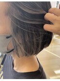 白髪ぼかしハイライト
