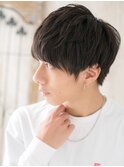 ニュアンスパーマでアレンジ効くマットブラウンマッシュ仙台愛子
