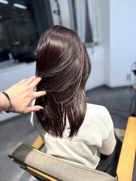 ミョンシル レイヤーカット/ピンクラベンダー