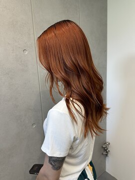 レオクマ(REOKUMA) オレンジブラウン/オレンジカラー/中明度カラー/ブリーチカラー