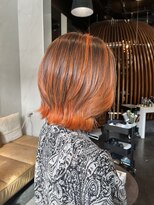 テーラヘアー 大網店(TELA HAIR)&nbsp;オレンジバレイヤージュ