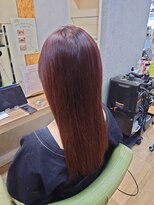 ブロッサム 東中野店&nbsp;ブリーチなし柔らかブリーチなしラベンダーベージュ小顔ミディ