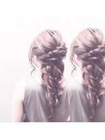 サファイア(SAPPHIRE)&nbsp;★太編みこみ★ハーフアップスタイル!(^^)!