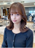 大人かわいい外ミディアム × ベージュ【浦和】