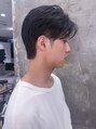 メンズサロン キング 心斎橋店(Men’s salon K!ng)&nbsp;センターパート×ダウンパーマで韓国スタイルに
