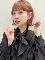 ガーデントウキョウ(GARDEN Tokyo)&nbsp;ボブ/ミニボブ/ボブパーマ/オレンジベージュ/ワイドバング