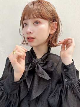 ガーデントウキョウ(GARDEN Tokyo) ボブ/ミニボブ/ボブパーマ/オレンジベージュ/ワイドバング