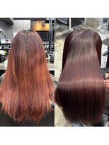 ローリー(Rowlly)&nbsp;美髪矯正＆ケアカラー before after