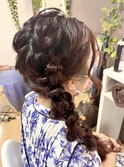 サイドの編み下ろし【横浜/ヘアセット/着付け】