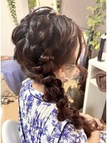 ジェミータ 横浜&nbsp;サイドの編み下ろし【横浜/ヘアセット/着付け】