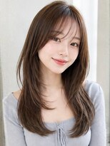 イロウ 天神大名店(IROW) 顔まわりレイヤー 透明感カラー 髪質改善トリートメント 20代