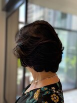 サロンイクエヤマザキ 文京(SALON IKUE YAMAZAKI)&nbsp;グラデーションカット毛流れを作ったショートスタイル