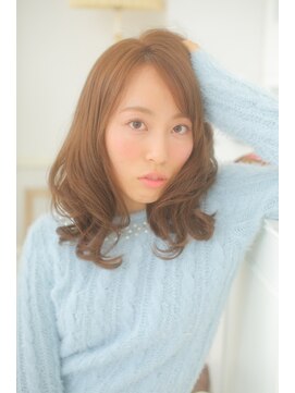 ヘアデザイン ラポール 茨木店(hair design Rapport) 甘めバングリラックスホイップミディ＆イノセントアッシュ