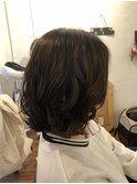 外ハネ無造作スタイル