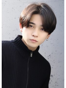 ネイビー(NAVY) カットのみ！ワックスなし韓流ナチュラルマッシュ ツーブロック