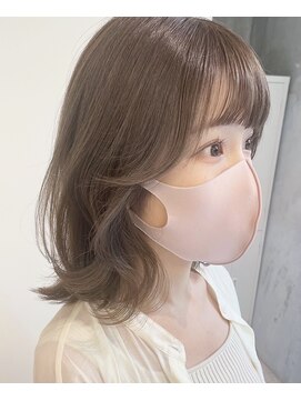 ナナローネス(nana loness) 顔周りカット/ベージュカラー/透明感カラー/韓国ヘア