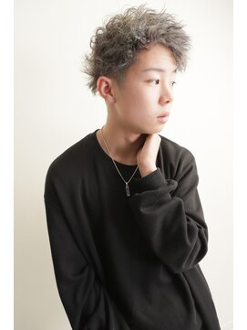 ノノリリ(NONORIRI) 10代20代アッシュブリーチWカラー波ウェーブメンズヘアセット