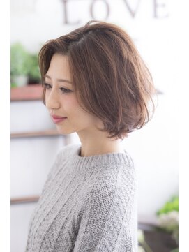 ミエル ヘア 新宿(miel hair) 〈mielhair新宿〉大人可愛い 艶 ボブ イルミナ