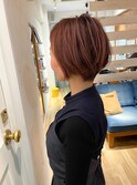 ピンクベージュショートボブ☆