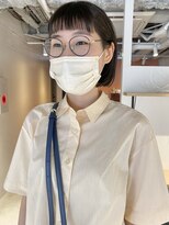 コフィー バイ メルト 吉祥寺(cofy by melt)&nbsp;【中澤彩乃】ミニボブオン眉前髪前下がりボブオリーブベージュ