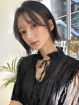 ピープスアンドスー 表参道 渋谷(Peeps&Suu.) 切りっぱなし韓国風ショートボブ_髪質改善/20代30代40代
