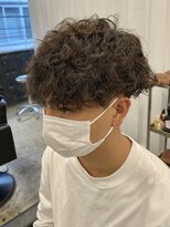 ココ 本八幡(KOKO) □カルマパーマ#ベリーショートマッシュパーマアッシュブラック