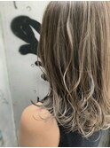 【BOTANIUM.An】透け感ブラウンアッシュロング