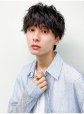 20代30代メンズツイストパーマ束感トラッドおしゃれ感ショート