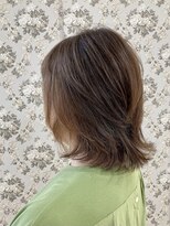 ルシエル バイ カトレアグループ(Le Ciel)&nbsp;30代40代50代ウルフレイヤーイヤリングカラー白髪ぼかし