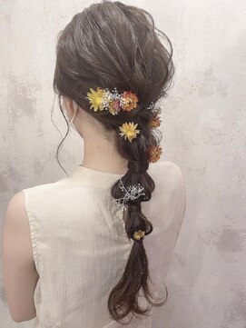 ヘアアレンジメント ボガスティーズ 溝の口店(Hair arrangement Vogusty's) 編みおろし