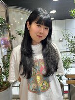 ヘアーアンドメイク ビス(HAIR&MAKE bis) 韓国ヘア☆ブルーブラック×レイヤーカット【多田華歌】