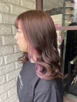 リー 東三国(Lee)&nbsp;ミディアム×フェイスフレーミングピンク