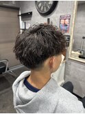 滋賀/南草津/メンズ美容室/波巻きツイストスパイラルパーマ