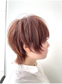 大人可愛いひし形ハンサムショートボブ前下がり