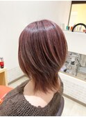 レディースミディアムウルフヘア