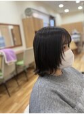 顔まわりレイヤーボブ