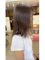 オリビアヘアー(OLIVIA HAIR) 柔らか地毛風ブラウン×艶感ストレート