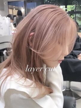 ラキング ギンザ トウキョウ(LAKING GINZA) くびれヘア/アプリコットオレンジ/夏/ハイライトカラー[銀座駅]