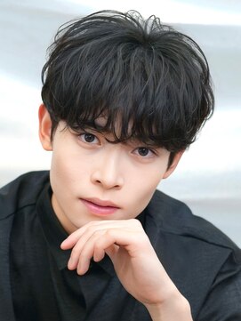 アイトーキョー 渋谷(AI TOKYO) 韓国マッシュニュアンスパーマシースルーマッシュセンターパート