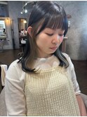イヤリングカラー/ミディアムヘア