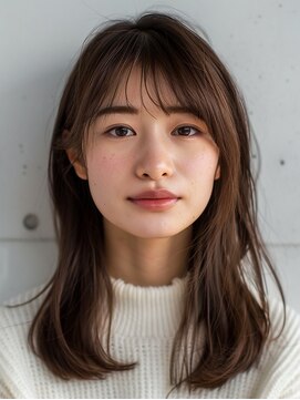 フィット ヒュー 千葉(fit hue) 黒髪/オリーブグレー/ココアベージュ/小顔/クラゲヘアー【千葉