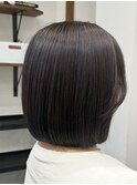 ROUIS 津田沼 ラベンダーブルーハイライト/大人ボブ/白髪ぼかし