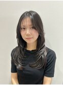 フェイスレイヤー/ロング/グロッシーブラック/平塚
