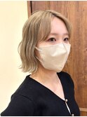 ハイトーンボブ ブロンドヘア ブリーチヘア 銀座 ボブレイヤー
