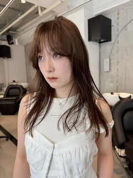 シティ(sity.) 天神 ブリーチなしダブルカラー レイヤーカット 暖色カラー